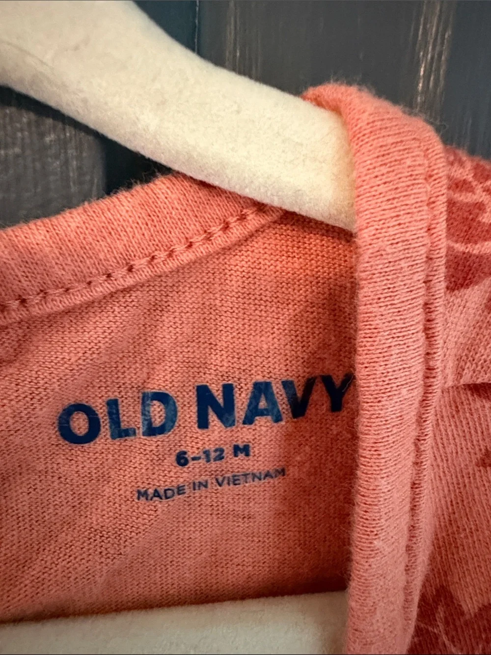 Old Navy Orange Leaf-Print Baby One-Piece